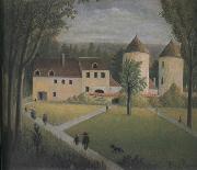 Henri Rousseau The Promenade to the Manor oil